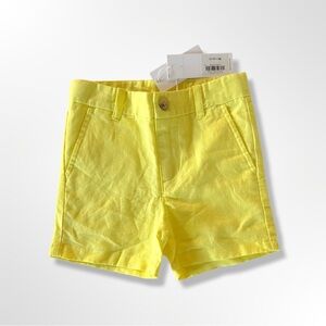 NWT Janie and Jack Yellow Shorts